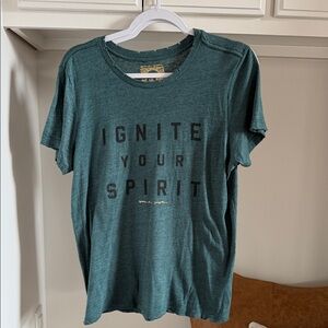 Spiritual Gangster Teal Graphic T-Shirt